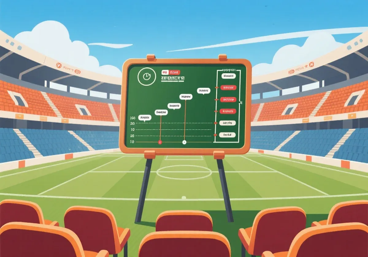 淘汰赛赛程与战术路径示意图